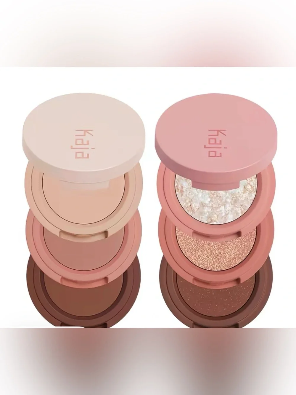 Kaja Velvet Dream & Coral Sunrise Stackable 3-in-1 Eyeshadow Set